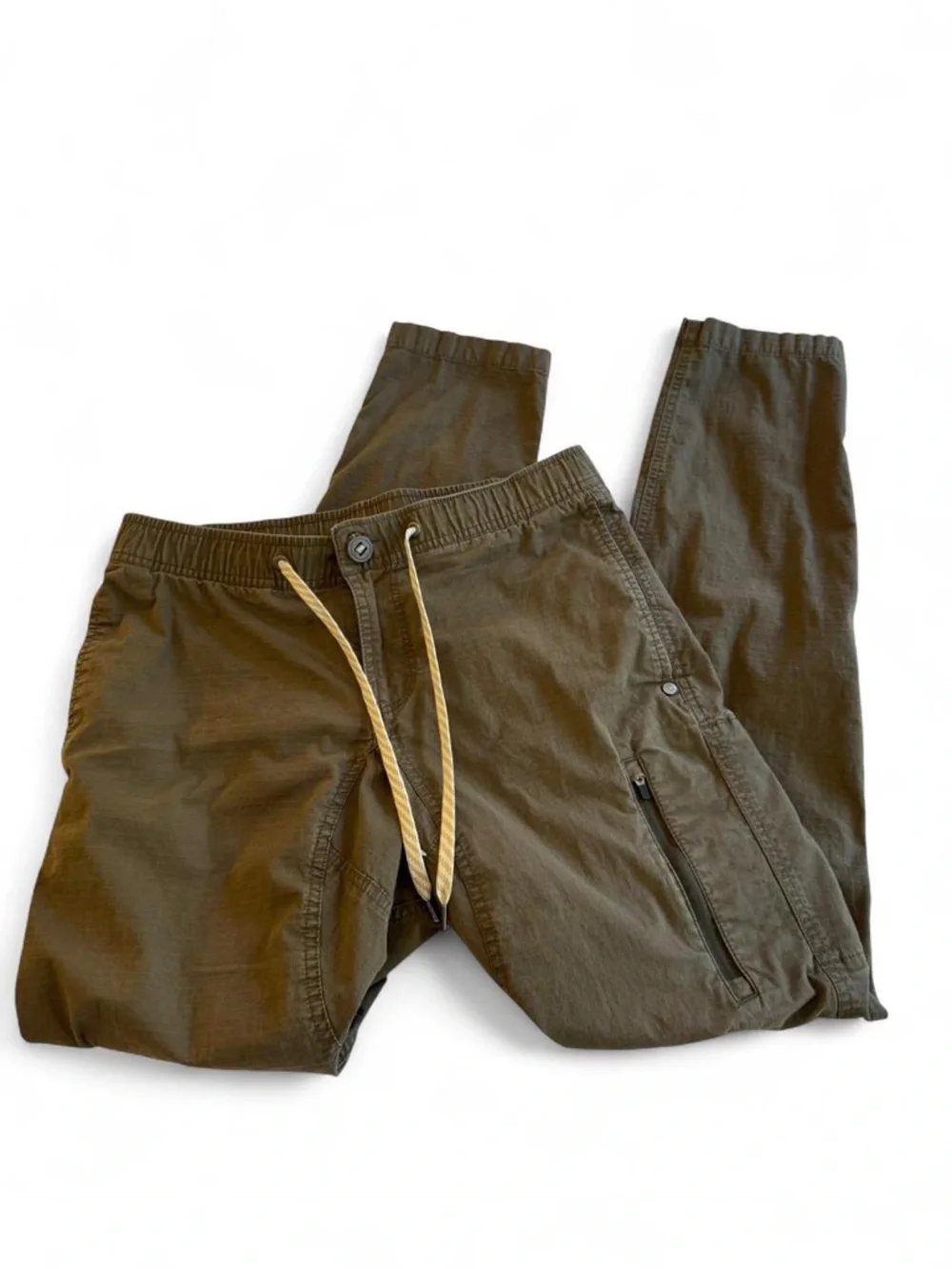 Vuori Ripstop Climber Pant Army Green Drawstring Hiking S